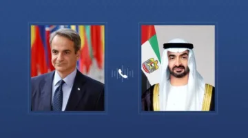 محمد بن زايد ورئيس وزراء اليونان يناقشان التطورات الراهنة في المنطقة وتأثيراتها الخطيرة