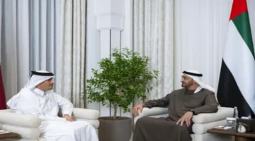 محمد بن زايد ورئيس وزراء قطر: لقاءات لتعزيز الشراكة والتعاون المتبادل