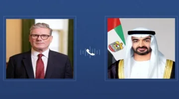 محمد بن زايد وستارمر يبرزّان أهمية تقليل التوتر في المنطقة