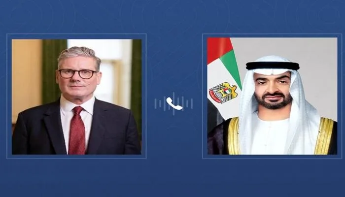 محمد بن زايد وستارمر يبرزّان أهمية تقليل التوتر في المنطقة محمد بن زايد وستارمر يبرزّان أهمية تقليل التوتر في المنطقة
