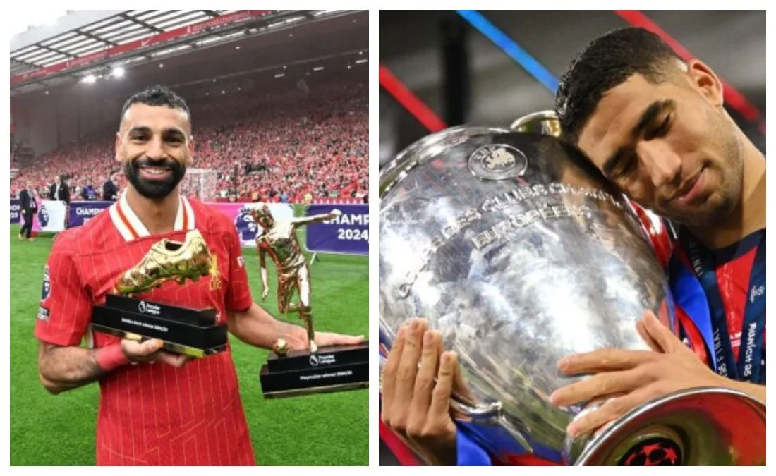 محمد صلاح في مواجهة صعبة… هل يتفوق حكيمي في الفوز بالكرة الذهبية الإفريقية؟ محمد صلاح في مواجهة صعبة… هل يتفوق حكيمي في الفوز بالكرة الذهبية الإفريقية؟