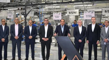 مدبولي: نسبة المكون المحلي في مصنع BSH للأجهزة المنزلية تصل إلى 50%