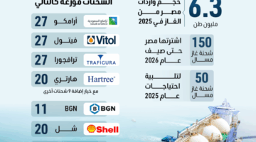 مصر تعزز وارداتها من الغاز المسال.. زيادة في الكميات والاستهلاك المتزايد