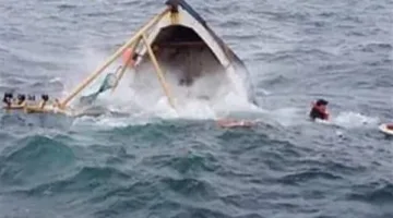 مصرع 4 أشخاص من بينهم 3 فتيات نتيجة انقلاب قارب في نهر النيل بالمنيا