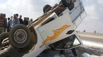 مصرع وإصابة أربعة أشخاص في حادث مأساوي على الطريق الصحراوي بالمنيا