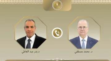 مكالمة هاتفية بين وزير الخارجية ورئيس وزراء فلسطين