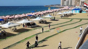 مكتظ بالكامل.. إغلاق شاطئين في الإسكندرية بسبب بلوغ نسبة الإشغال 100% – صور