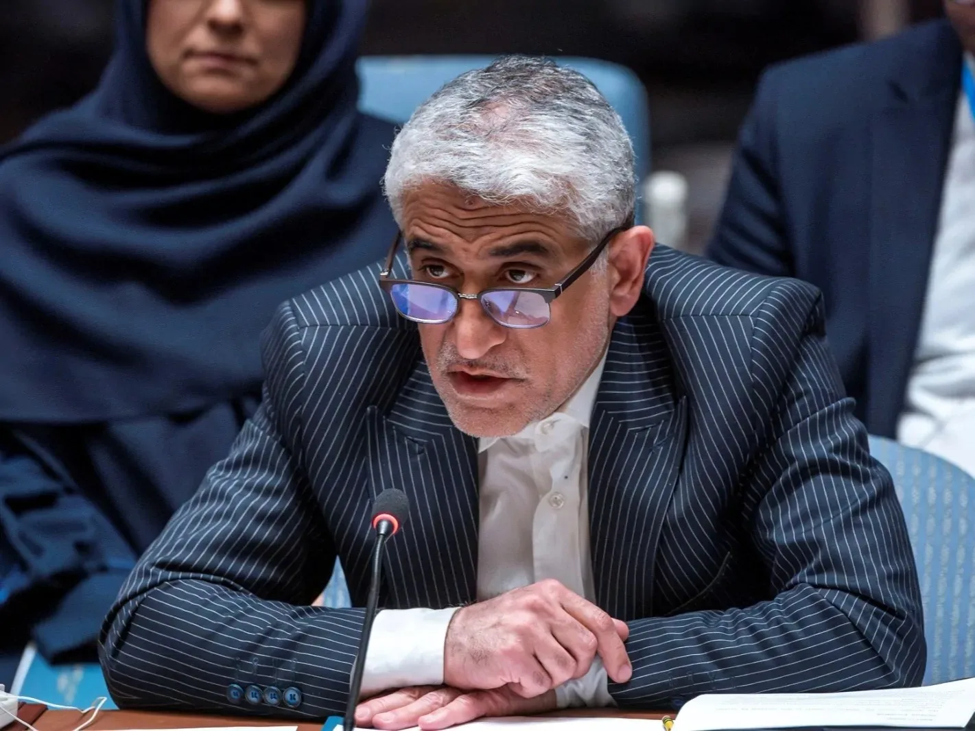 ممثل إيران في مجلس الأمن: الولايات المتحدة نفذت هجومًا متهورًا لصالح إسرائيل ونحمّلها مسؤولية تداعيات التصعيد. ممثل إيران في مجلس الأمن: الولايات المتحدة نفذت هجومًا متهورًا لصالح إسرائيل ونحمّلها مسؤولية تداعيات التصعيد.