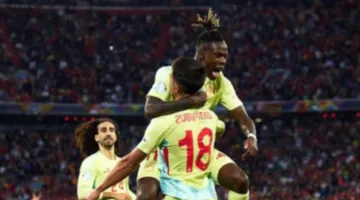 منتخب إسبانيا يتفوق على البرتغال 2-1 في نهاية الشوط الأول من نهائي دوري الأمم الأوروبية