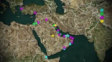 مواقع القوات العسكرية الأمريكية في منطقة الشرق الأوسط