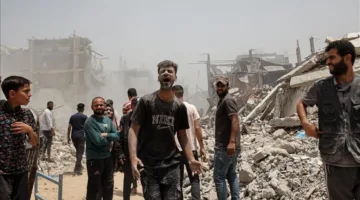 ناجي من مجزرة المجوّعين: forced us to crawl amid heavy Israeli gunfire.
