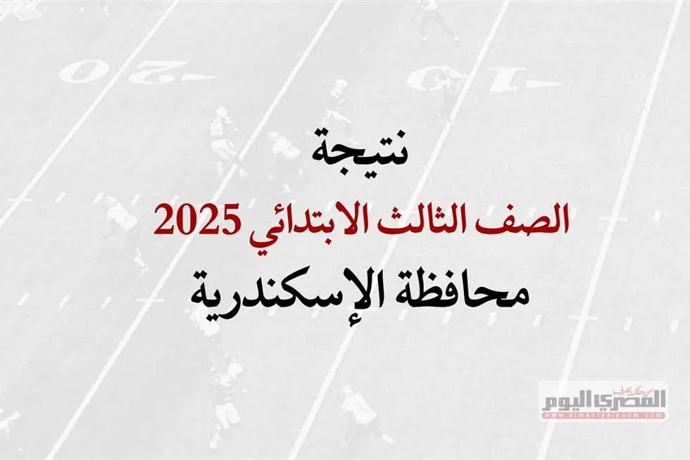 نتيجة الصف الثالث الابتدائي في الترم الثاني 2025 بالإسكندرية أصبحت متاحة رسميًا نتيجة الصف الثالث الابتدائي في الترم الثاني 2025 بالإسكندرية أصبحت متاحة رسميًا
