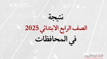 نتيجة الصف الرابع الابتدائي 2025: موعد الإعلان وروابط الاستعلام في القاهرة والجيزة والقليوبية