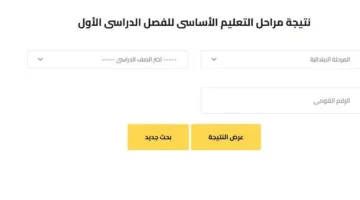 نتيجة الصفوف الانتقالية 2025 الترم الثاني في الجيزة متاحة الآن