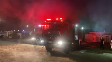 نشوب حريق كبير في أسواق منافذ الخير بالشروق واستجابة من فرق الدفاع المدني (صور)