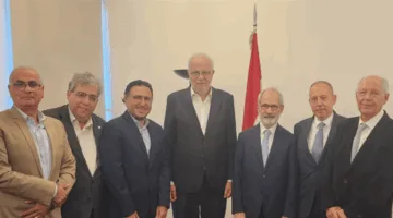 نصار يتناول مع وفد MIDEL موضوع استقلالية القضاء وتأثيرها على جذب الاستثمارات