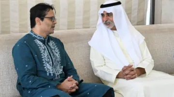 نهيان بن مبارك يلتقي موفد رئيس وزراء بنغلاديش ويشدد على قوة العلاقات الثنائية بين البلدين