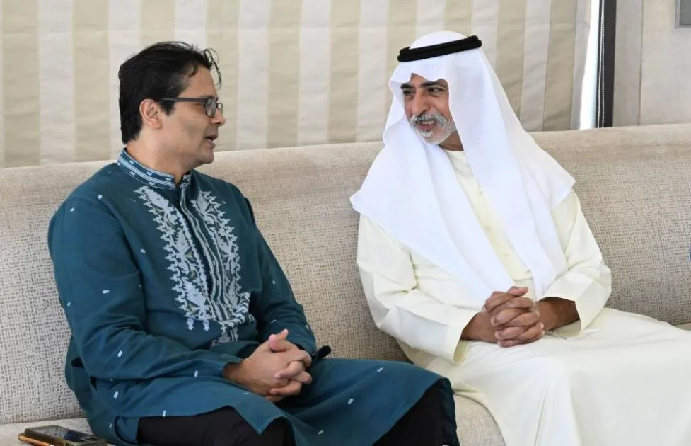نهيان بن مبارك يلتقي موفد رئيس وزراء بنغلاديش ويشدد على قوة العلاقات الثنائية بين البلدين نهيان بن مبارك يلتقي موفد رئيس وزراء بنغلاديش ويشدد على قوة العلاقات الثنائية بين البلدين