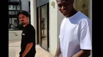 نونو مينديز وفيتينيا يتعرضان لموقف طريف بفضل شاب مصري في شوارع الولايات المتحدة (فيديو)