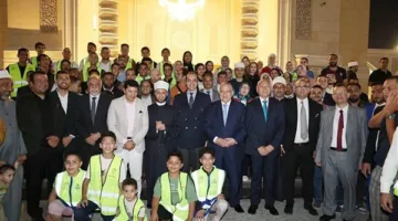 وزير الأوقاف ووزير الشباب والرياضة يحضران فعالية ثقافية ودينية في مسجد العلي العظيم