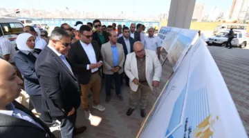 وزير الإسكان ومحافظ الإسكندرية يزوران مشروع بناء كوبرى 45 “محور السادات”