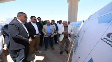 وزير الإسكان يزور مشروع بناء كوبري 45 في الإسكندرية – صور