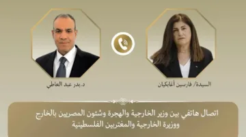وزير الخارجية والهجرة يتواصل هاتفيًا مع وزيرة الخارجية الفلسطينية