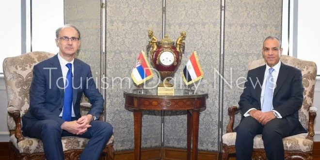 وزير الخارجية وشؤون الهجرة يستضيف رئيس وزراء صربيا وزير الخارجية وشؤون الهجرة يستضيف رئيس وزراء صربيا