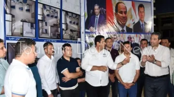 وزير الرياضة ومحافظ دمياط يقومان بزيارة أعمال تحسين المدينة الشبابية في رأس البر