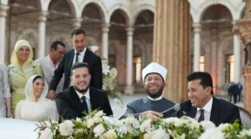 وزير الرياضة يحتفل بزواج ابنته بحضور رئيس الوزراء.. صور