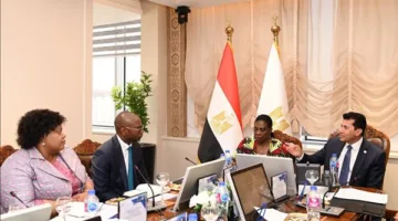 وزير الرياضة يستقبل وفد الاتحاد الأفريقي لمراجعة التحضيرات النهائية لاستضافة ألعاب إفريقيا 2027.