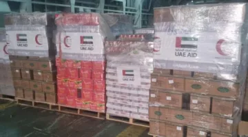 وصول سفينة إماراتية جديدة تحمل 2100 طن من الإغاثة لسكان غزة