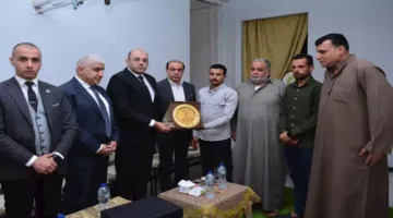وفد حماة الوطن يعزي في وفاة شهيد الشجاعة بالشرقية