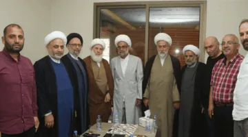 وفد من مؤسسة المرجع فضل الله يزور الشيخ عودي معبرًا عن استنكارهم للاعتداء عليه