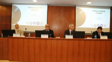 رئيس جامعة عين شمس يشارك في ختام مشروع استوديو التصميم الدولي (WDS) 2025 في كلية الهندسة