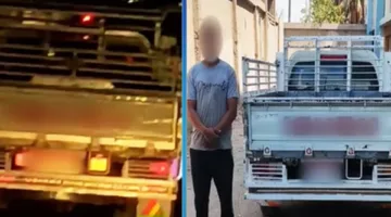 يهدد سلامة المواطنين… القبض على سائق سيارة يستخدم إشارة خلفية مفرطة اللمعان