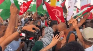 مظاهرات أمام السفارة الأمريكية للاعتراض على حرب التجويع في غزة