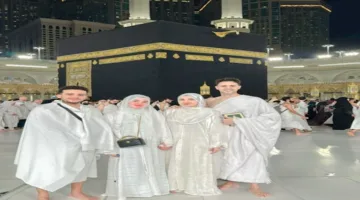 10 لقطات لمصطفى فتحي وزوجته خلال العمرة