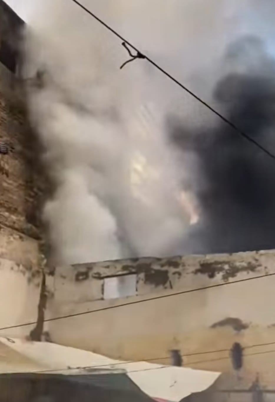 حريق مخزن الإسكندرية