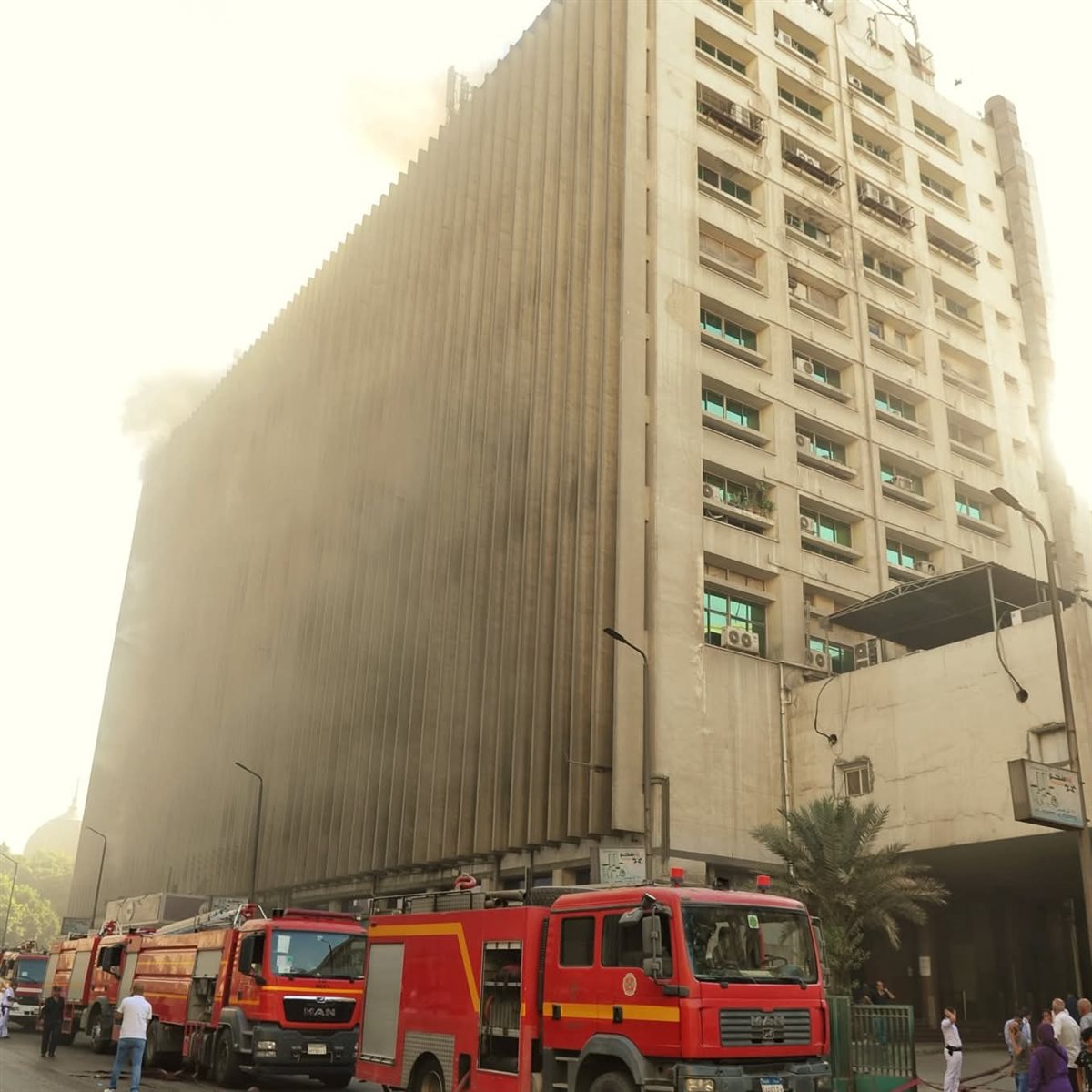 حريق سنترال رمسيس