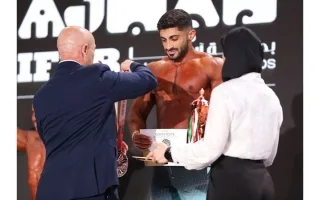 المهيري: محب كرة القدم يحقق إنجاز فوز بميداليتي بناء أجسام في ستة أيام