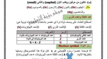 مراجعة شاملة لامتحان الكيمياء للصف النهائي في 11 ورقة لا يمكن الاستغناء عنها