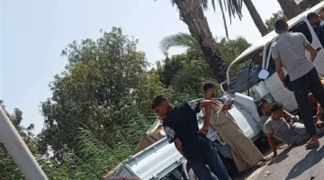 بالأسماء.. 7 أفراد يتعرضون لإصابات خطيرة في حادث انقلاب سيارة «تمناية» بمحافظة المنيا