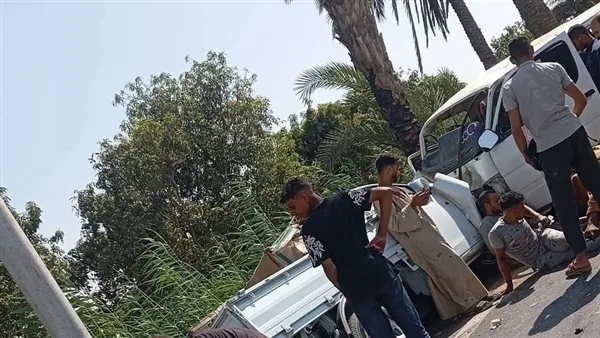 بالأسماء.. 7 أفراد يتعرضون لإصابات خطيرة في حادث انقلاب سيارة «تمناية» بمحافظة المنيا