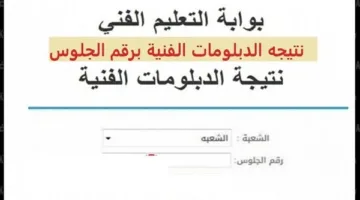 إجراءات التحقق من نتائج الشهادات الفنية للدور الأول 2025