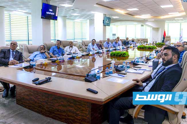 اجتماع إدارة الاستكشاف بالمؤسسة الوطنية للنفط مع مركز البحوث الصناعية، الثلاثاء 1 يوليو 2025. (المؤسسة الوطنية للنفط)
