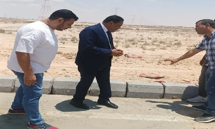 محافظ مطروح يزور مشروع تحسين طريق مطار العلمين الدولي محافظ مطروح يزور مشروع تحسين طريق مطار العلمين الدولي