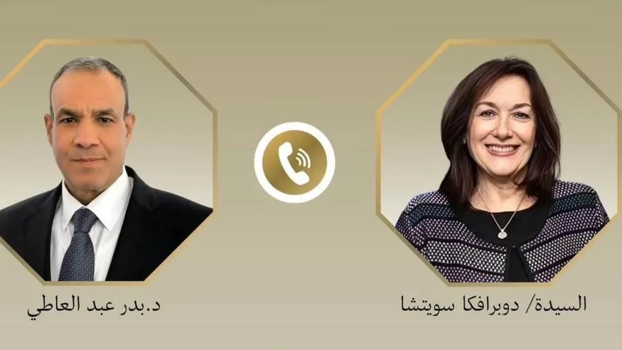 مكالمة هاتفية بين وزير الخارجية والهجرة ومفوضة الاتحاد الأوروبي لشؤون البحر الأبيض المتوسط