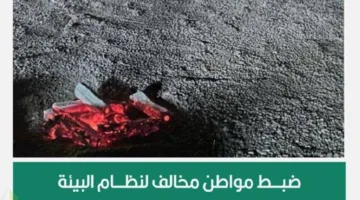 القوات الخاصة للأمن البيئي تلقي القبض على مواطن انتهك نظام البيئة بإشعال النار في الأراضي النباتية بحائل.