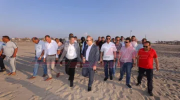 محافظ كفر الشيخ يزور ممشى مصيف بلطيم للتفقد